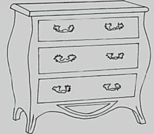 Handmade Bespoke Antique Pine Rococo Commode Tallboy