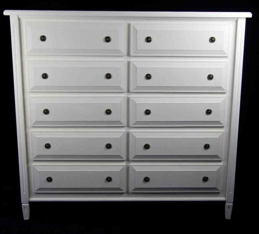 Handmade Bespoke Gustavian 10 Drawer Commode Tallboy Drawers