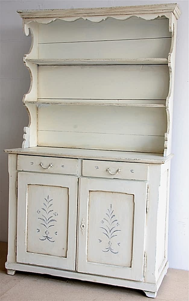 Handmade Bespoke White Distressed Country Dresser