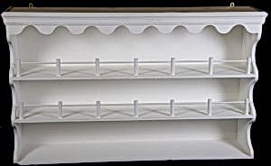 Handmade Gustavian Plate Rack Wall Cabinet