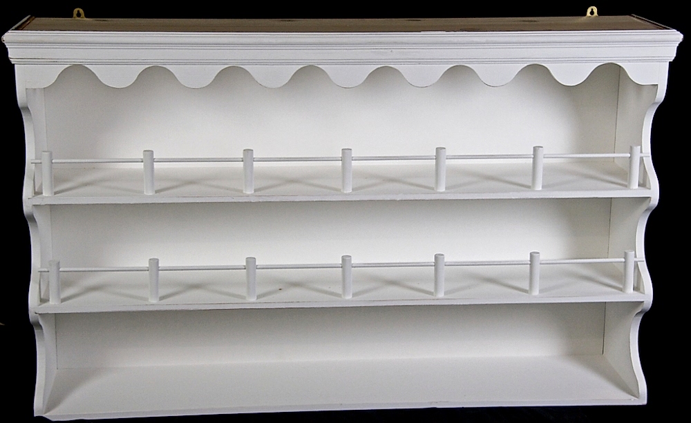 Handmade Gustavian Plate Rack Wall Cabinet