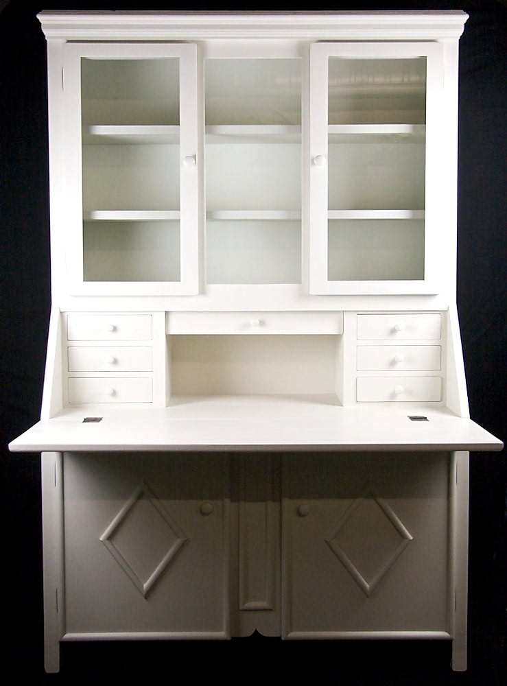 Handmade Bespoke Country Writing Desk Cabinet