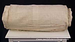 biscuit colour plain hemp linen roll