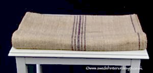 5 violet stripe grain sack