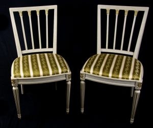 gold detail leksand chairs