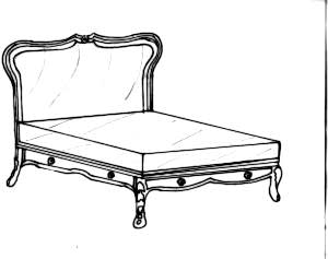 Bed 8 Upholstered headboard Bespoke bed