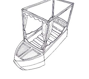 Bespoke Girls Venetian Handmade wooden bed with drawers in a painted or natural wood finish