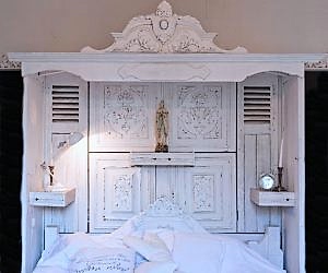 Bespoke Bed Canopy with Antique Carvings