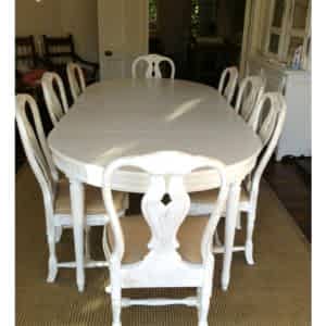 swedish gustavian dining table for sale setting