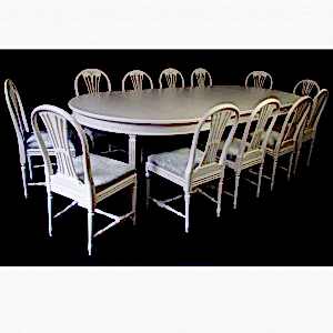swedish gustavian dining table for sale