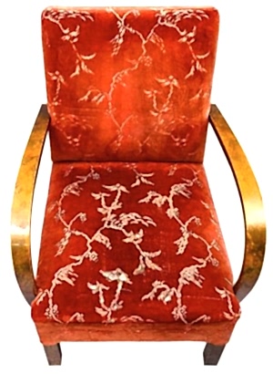 ar46 swedish antique art deco armchairs