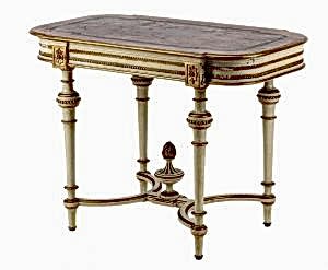 antique swedish gustavian table Skabersjö Castle