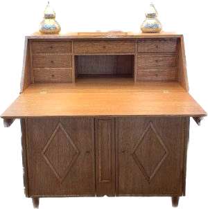 handmade bespoke Mid Century Modern Danish desk
