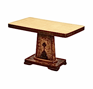 art deco pyramid pedestal table swedish antique 1920 1930