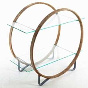 1930s swedish art deco hoop wheel glass table