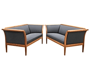 swedish biedermeier style sofa later C20th