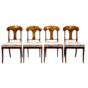 ch 91 swedish biedermeier antique dining chairs 1800s set of 4