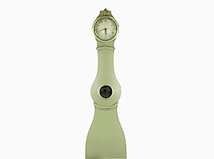 mc247 green antique swedish mora clock 1800s