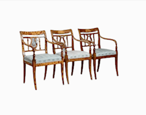 swedish biedermer 1800s carver chairs cc35
