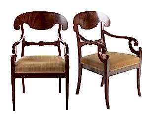 antique swedish biedermeier carver chairs CC37