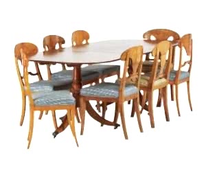 biedermeier dining table 210cm 1950s Swedish