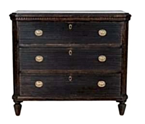 DR63 Swedish antique chest of drawers C 1870 gustavian