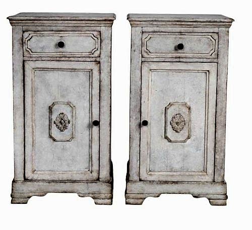 Pair Swedish antique bedside chest of drawers C 1870 gustavian DR64