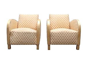 swedish 1920s art deco armchairs