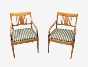 CC41 antique swedish biedermeier carver chairs