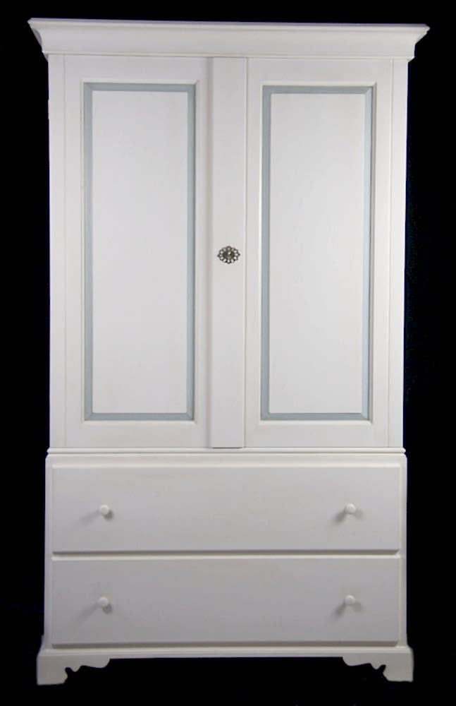 Handmade Bespoke 2 Door Gustavian Armoire