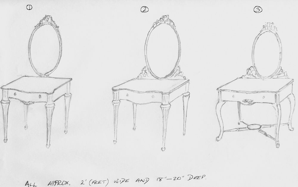 Bespoke Handmade Mirror Dressing Table Designs